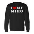 I Love My Miho みほが大好き 長袖Tシャツ ギフトのアイデア