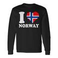 I Love Norwegian Pride ノルウェーのルーツ ノルウェー国旗 長袖Tシャツ ギフトのアイデア