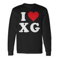 I Love Xg Initials I Heart XG First Last Name X G 長袖Tシャツ ギフトのアイデア