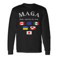 MAGA Make America Go Away 長袖Tシャツ ギフトのアイデア