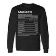 Manato 栄養成分表示 長袖Tシャツ ギフトのアイデア