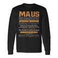 Maus Completely Unexplainable Notices Everything But Won’T Say It Name Long Sleeve T-Shirt Gifts ideas