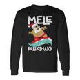 Mele Kalikimaka ハワイアン クリスマス ハワイ サーフィン サンタ 長袖Tシャツ ギフトのアイデア