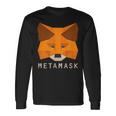Metamask Fox 安全な暗号財布 Altcoin トークン交換 長袖Tシャツ ギフトのアイデア