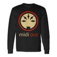 Midi Out 5極 Din オーディオシンセサイザー ヴィンテージステレオ 長袖Tシャツ ギフトのアイデア