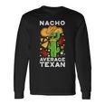 Nacho Average Texan Burrito ベジタリアン ジャラペーニョ タコス ナチョス 長袖Tシャツ ギフトのアイデア