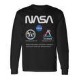Nasa アポロ アルテミス ミッション ワーム バッジ ロゴ 長袖Tシャツ ギフトのアイデア