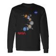 Nasa太陽系惑星ワーム記章ロゴ 長袖Tシャツ ギフトのアイデア