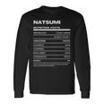 Natsumi 栄養成分表示 長袖Tシャツ ギフトのアイデア
