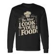 Be Nice I Cook Your Food クッキング クック シェフ 料理 面白い 長袖Tシャツ ギフトのアイデア