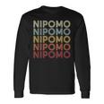 Nipomo California Nipomo Ca Retrointage Text 長袖Tシャツ ギフトのアイデア