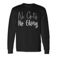 No Guts No Glory ジム ハッスル 成功 モチベーションアップ 長袖Tシャツ ギフトのアイデア