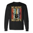 No Music No Life 音符ミュージシャン 長袖Tシャツ ギフトのアイデア