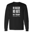 No Racism-No Hate Trump Racism Is Idiotic 長袖Tシャツ ギフトのアイデア