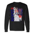 Nyc ニューヨーク市自由の女神 アメリカ国旗 長袖Tシャツ ギフトのアイデア