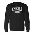 O'neill ネブラスカne ビンテージアスレチックスポーツデザイン 長袖Tシャツ ギフトのアイデア