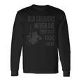 Oldoldiers Never Die Just Fade Away Usaeteran 長袖Tシャツ ギフトのアイデア