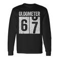 Oldometer 67 67歳の誕生日ギフトシャツ 長袖Tシャツ ギフトのアイデア