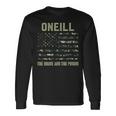 Oneill 姓 姓 迷彩 アメリカ国旗 長袖Tシャツ ギフトのアイデア