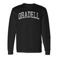 Oradell ニュージャージー ニュージャージー ヴィンテージ アスレチック スポーツデザイン 長袖Tシャツ ギフトのアイデア