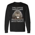 Pallas Catコーヒー愛好家のための朝の不満 マヌルネコ 長袖Tシャツ ギフトのアイデア