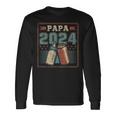 Papa 2024 初めてのパパ 父の日 新しい父親の父性 長袖Tシャツ ギフトのアイデア