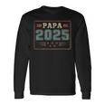 Papa 2025 初めての父の日 新しい父親 父性 長袖Tシャツ ギフトのアイデア