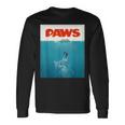 Paws Cat ファニーtシャツ、子猫映画ポスターパロディ 長袖Tシャツ ギフトのアイデア