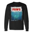 Paws 猫 子猫 ニャーパロディー おもしろ猫好き 長袖Tシャツ ギフトのアイデア