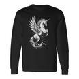 Pegasus ファニーグラフィックtシャツ 長袖Tシャツ ギフトのアイデア