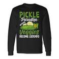 Pickle Paradiese Wherveggie For Pickle Paradiese ピクルスギフトとキュウリ用 長袖Tシャツ ギフトのアイデア