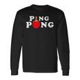 Ping Pong ピンポン卓球 おもしろレトロ 長袖Tシャツ ギフトのアイデア