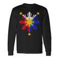 Pinoy フィリピン国旗 太陽 長袖Tシャツ ギフトのアイデア