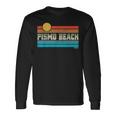 Pismo Beach ピズモビーチ カリフォルニア レトロ サンセット サーフ トリップ ラブ サーフィン 長袖Tシャツ ギフトのアイデア