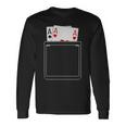 Pocket Aces Pokerpades & Heart 面白いポーカー ギフト 長袖Tシャツ ギフトのアイデア