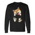 Pockethiba Inu Feet Cute Doge Akita Dog Lover Owner 長袖Tシャツ ギフトのアイデア