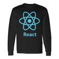 Reactjs ReactJs 公式ロゴ Javascript フレームワーク 長袖Tシャツ ギフトのアイデア