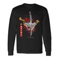 Redpider Lily And Japanese Anime Retro Oniamurai Mask 長袖Tシャツ ギフトのアイデア