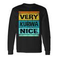 Retroery Kurwa Bonita Camisa Polonia Camisa Polska Camiseta de manga larga Ideas de regalos