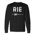 Rie ギター ハートビート 音楽 ギタリスト レトロ ヴィンテージ 長袖Tシャツ ギフトのアイデア