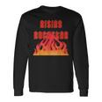 Rising Rockstar Fire Rocker Music Fun ロジックロックスター フェスティバル 長袖Tシャツ ギフトのアイデア