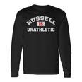 Russell Is Unathletic ユーモラスなアスリート プットダウン 長袖Tシャツ ギフトのアイデア