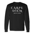 Seize The Day Carpe Diem インスピレーションラテン語 長袖Tシャツ ギフトのアイデア