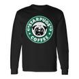 Starpugs コーヒーパグ 犬好き ギフト 長袖Tシャツ ギフトのアイデア