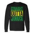 Straight Outta Jamaica ジャマイカ カリビアン レトロ レゲエ パーティー 長袖Tシャツ ギフトのアイデア