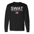 Swat シャツ Unitedpecial Police Usa フラッグ 胸ロゴ 長袖Tシャツ ギフトのアイデア