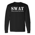 Swat チーム ヴィンテージ ポリス ユニフォーム 長袖Tシャツ ギフトのアイデア
