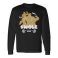 Swole Gymwole Doge Meme Buff Doge Meme 長袖Tシャツ ギフトのアイデア