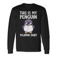 This Is My Penguin パジャマ シャツ キッズ ボーイズ ペンギン好き 長袖Tシャツ ギフトのアイデア