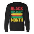 History Month ペイントブラシ ジューンティーンス ブラックヒストリー 長袖Tシャツ ギフトのアイデア